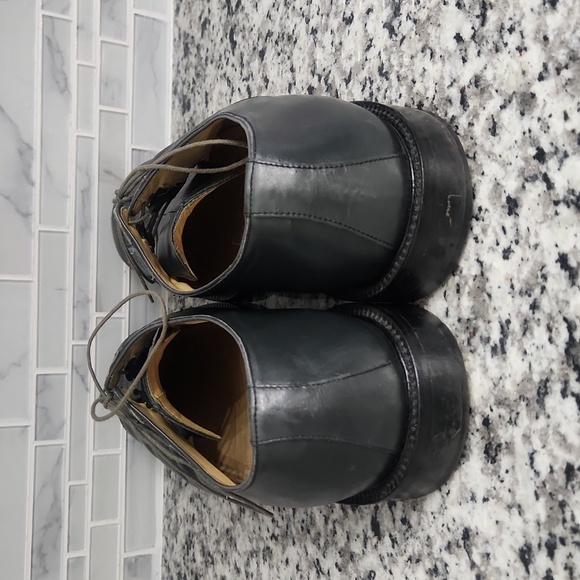 Gray Belvedere Genuine Ostrich Skin Oxford Dress Shoes sz 13 M made in Italy - Picture 4 of 7